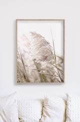 Wall Art 60cmx90cm Pampas Grass 2 Sets Wood Frame Canvas - 45-Degree Angle