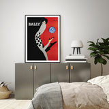 Wall Art 50cmx70cm Fashion Bally Black Frame Canvas - Front View