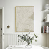 Wall Art 60cmx90cm Abstract Line 2 Sets Gold Frame Canvas - Top-Down View