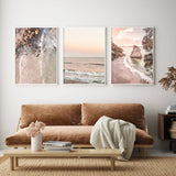 Wall Art 60cmx90cm Amazing Newzealand 3 Sets White Frame Canvas - Front View