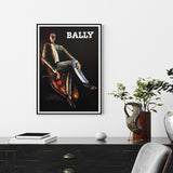 Wall Art 60cmx90cm Bally Man & Woman 2 Sets Black Frame Canvas - 45-Degree Angle