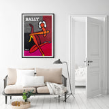 Fashionable Woman Canvas Wall Art - 100cm x 150cm with Black Frame - Front View