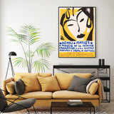 Wall Art 60cmx90cm Henri Matisse Black Frame Canvas - Side View