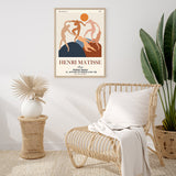 Wall Art 50cmx70cm Dancing by Henri Matisse Wood Frame Canvas - Side View