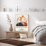 Wall Art 50cmx70cm Dancing by Henri Matisse Wood Frame Canvas - Front View