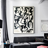 Wall Art 60cmx90cm Jazz Festival Black Frame Canvas - Top-Down View