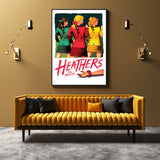 Heathers The Musical Canvas Art Print with Black Frame - 90cm x 135cm - Front View