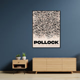 Jackson Pollock Inspired Canvas Art - 90cmx135cm Framed Print with Floating Effect - Front View