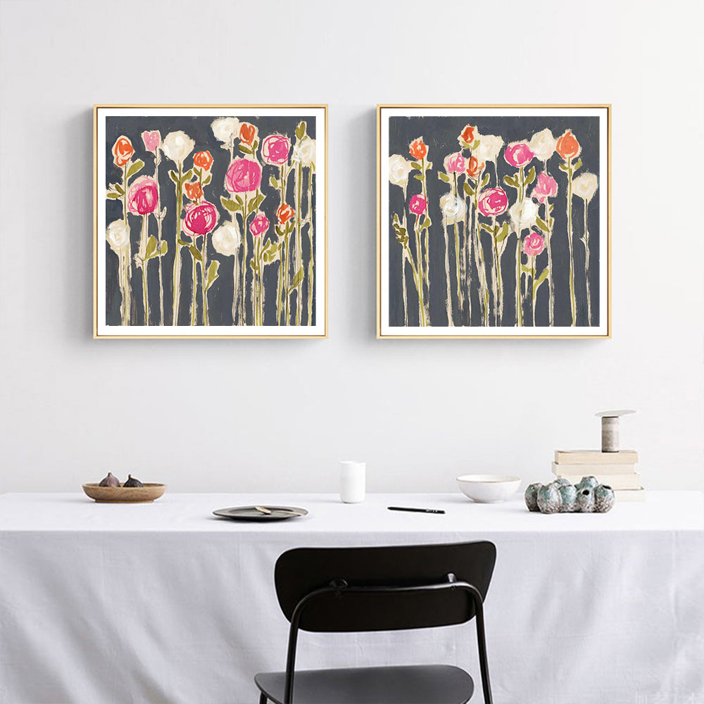 Laurels Lollies Canvas Wall Art Set - 100cm x 100cm with Wood Frame