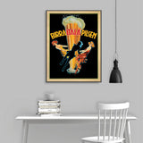 Wall Art 70cmx100cm Birra Itala Pilsen Black Frame Canvas
