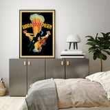 Wall Art 80cmx120cm Birra Itala Pilsen Black Frame Canvas - Front View