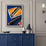 Stunning 100cmx150cm Framed Canvas Art with Elegant Black Frame - Front View