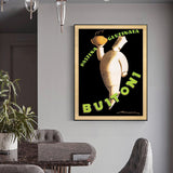 Stunning 90cm x 135cm Buitoni Canvas Art in Elegant Black Frame - Front View
