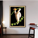 Stunning 90cm x 135cm Buitoni Canvas Art in Elegant Black Frame - Side View