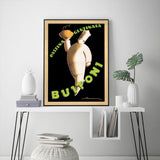 Stunning 90cm x 135cm Buitoni Canvas Art in Elegant Black Frame - Top-Down View