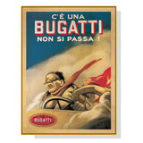 Bugatti Canvas Art with Gold Frame - 40x60cm Premium Print