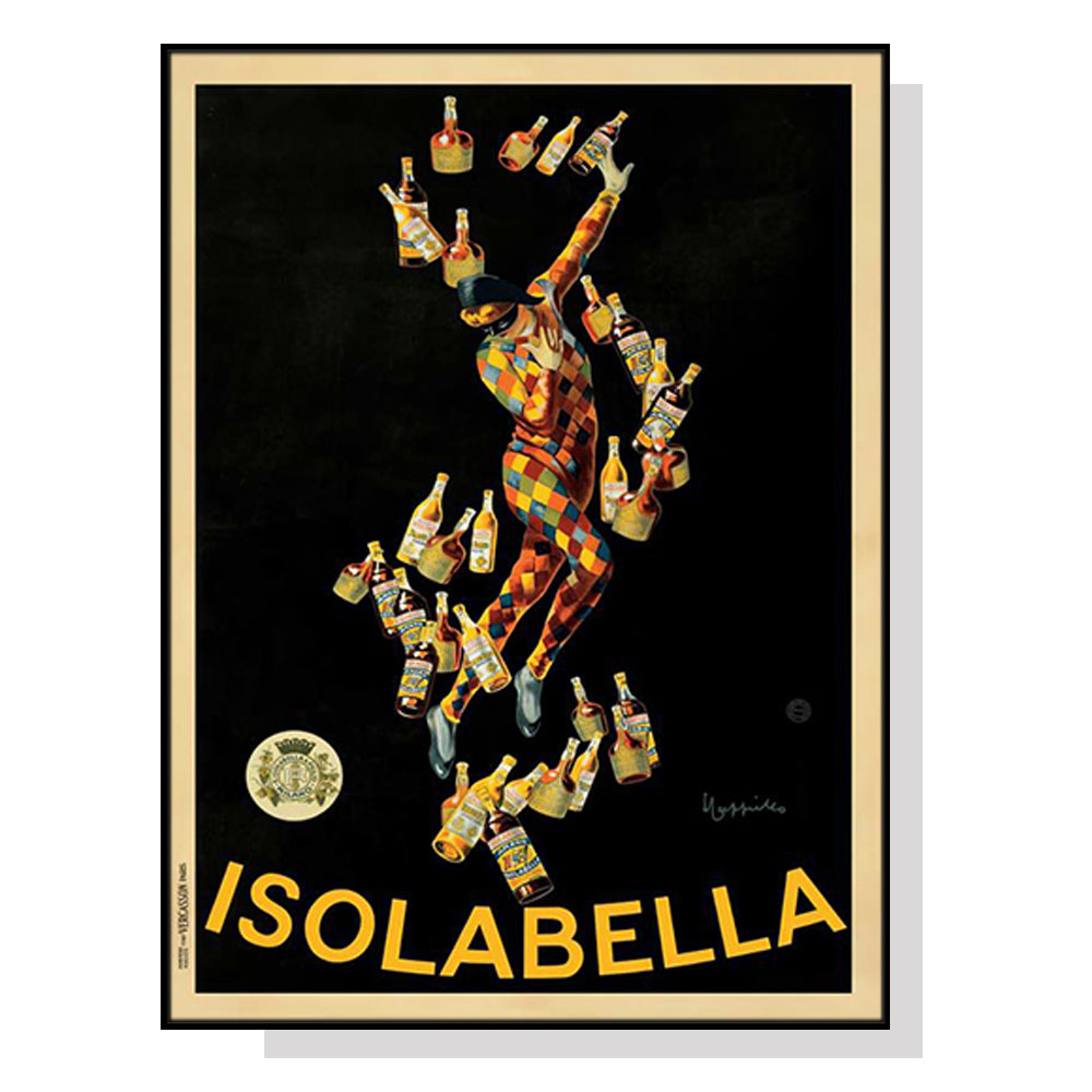 Isolabella Black Frame Canvas Wall Art - 40cm x 60cm Premium Print