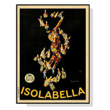 Isolabella Black Frame Canvas Wall Art - 40cm x 60cm Premium Print