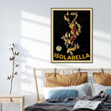Wall Art 80cmx120cm Isolabella Black Frame Canvas - Side View