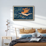 Gladiator Cycles Framed Canvas Artwork 90cm x 135cm - Top-Down View