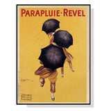 Floating Elegance: 40x60cm Black Framed Canvas Art - Parapluie Revel Design