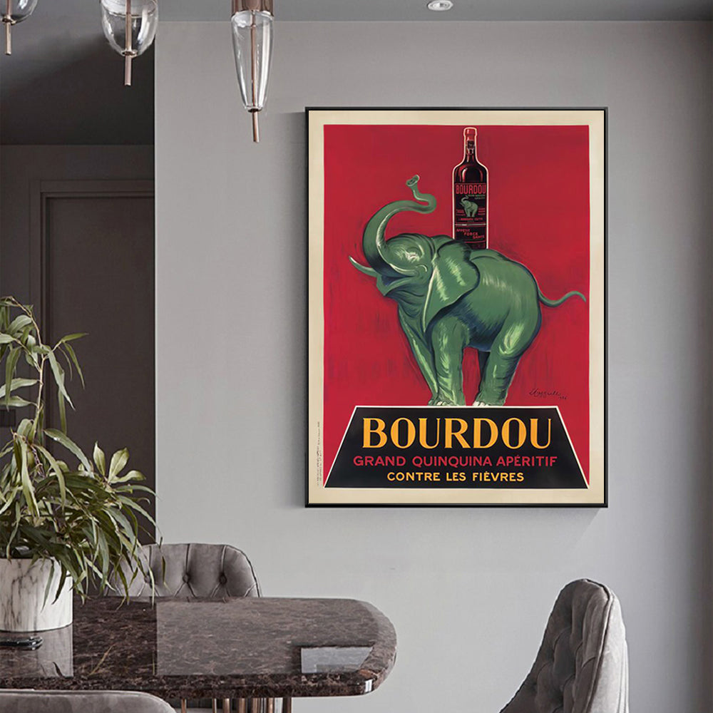 Framed Canvas Art - Bourdou Design 90x135cm in Black Frame