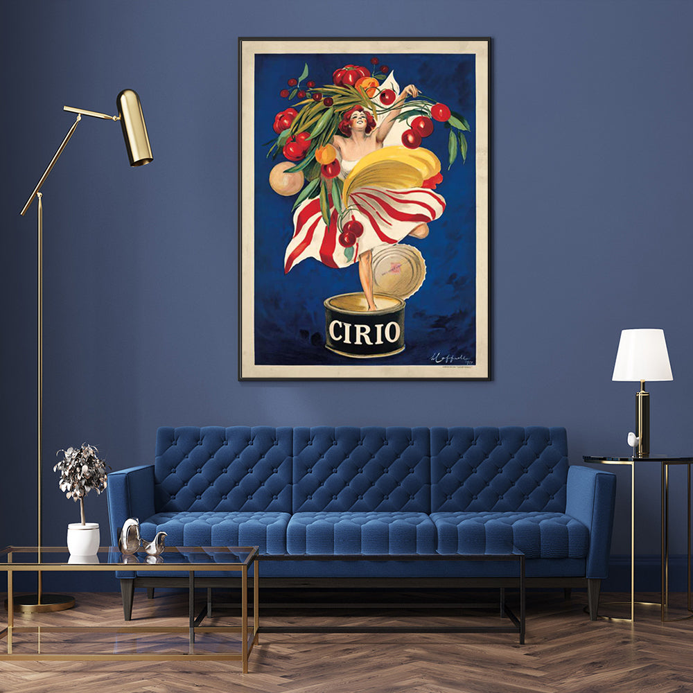 Leonetto Cappiello's Cirio Canvas Art - 40cm x 60cm with Black Floating Frame