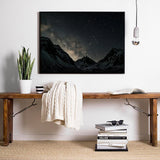Canvas Night Court Art with Black Frame - 100cm x 150cm - Side View