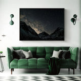 Canvas Night Court Art with Black Frame - 100cm x 150cm - Top-Down View
