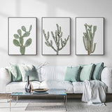 Wall Art 60cmx90cm Desert 3 Sets Black Frame Canvas - Front View