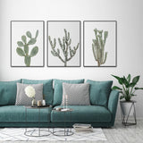 Wall Art 60cmx90cm Desert 3 Sets Black Frame Canvas - Side View