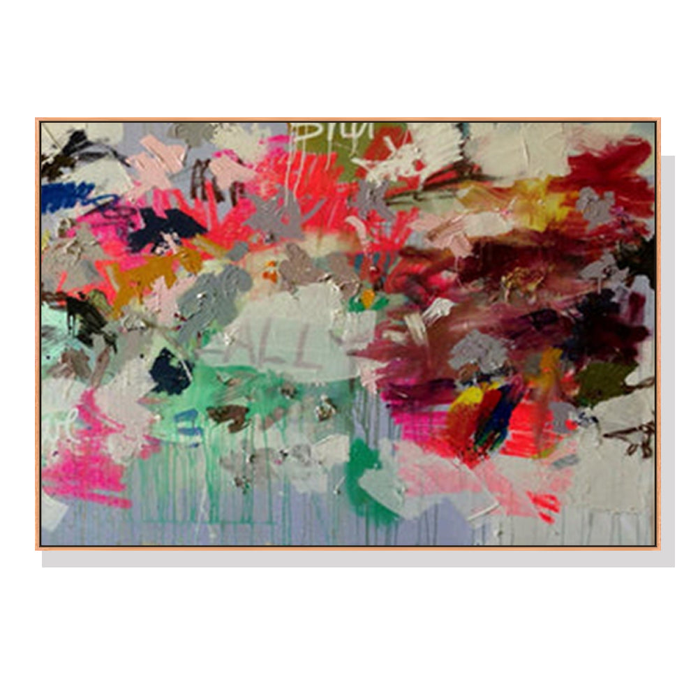 Abstract Flowing Canvas Art - 40x60cm Framed Wall Decor