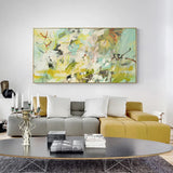 Wall Art 60cmx120cm Summer Dream Gold Frame Canvas - Side View