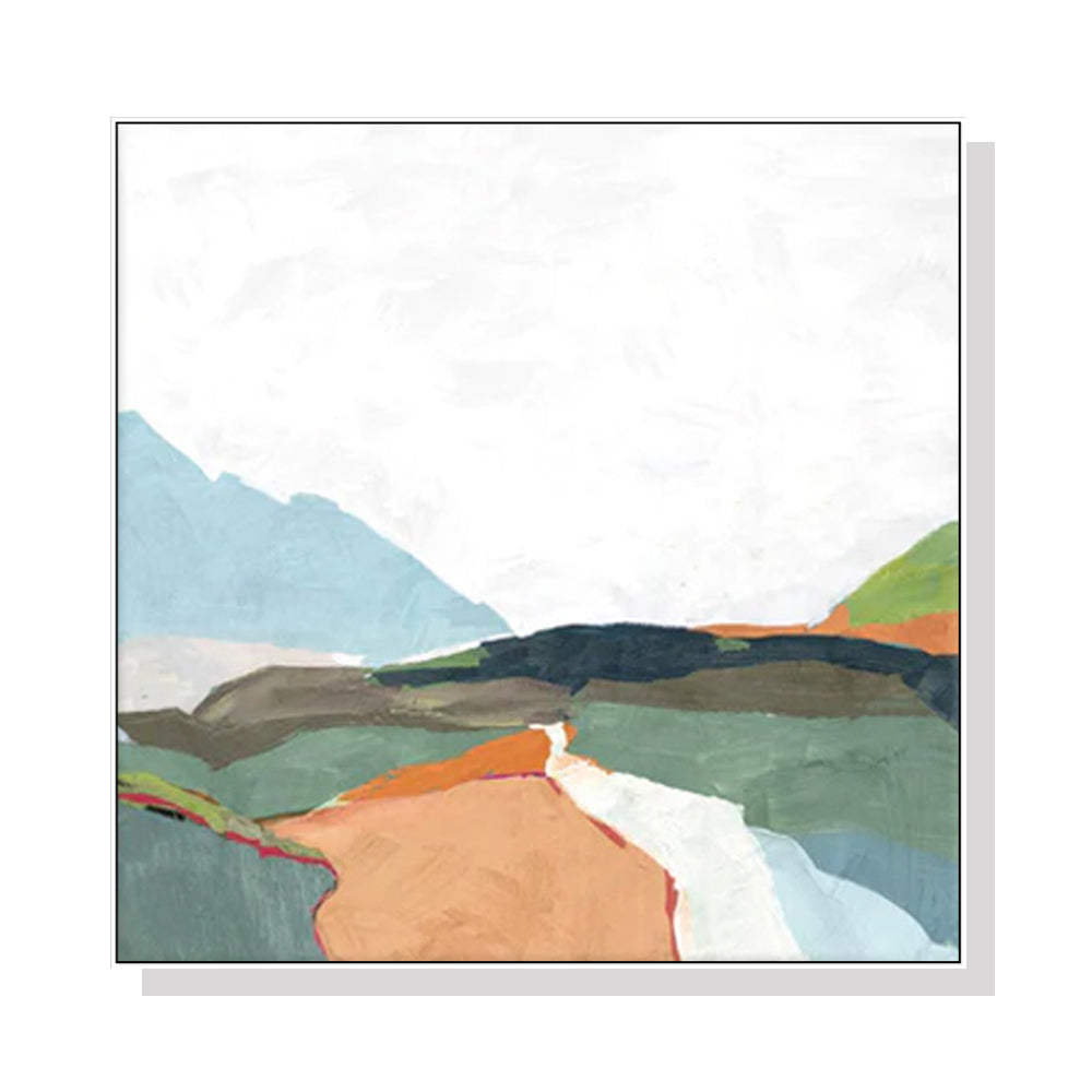 April Morning Canvas Wall Art with White Frame - 4cm x 40cm