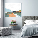 April Morning Canvas Art with White Frame - 100cm x 100cm - Front View