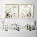 Gold Framed 40cmx40cm Canvas Prints - Afternoon Walk Duo Set