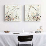 Gold Framed 40cmx40cm Canvas Prints - Afternoon Walk Duo Set