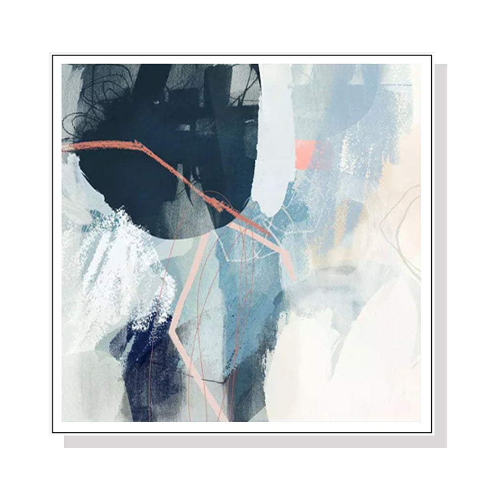 Luz II Floating Canvas Art with White Frame - 50cm x 50cm