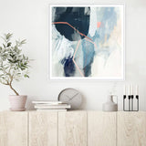 Luz II Floating Canvas Art with White Frame - 50cm x 50cm - Front View