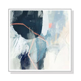 Luz II White Frame Canvas Wall Art - 70cm x 70cm