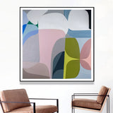 Wall Art 60cmx60cm Skyways Black Frame Canvas - Front View