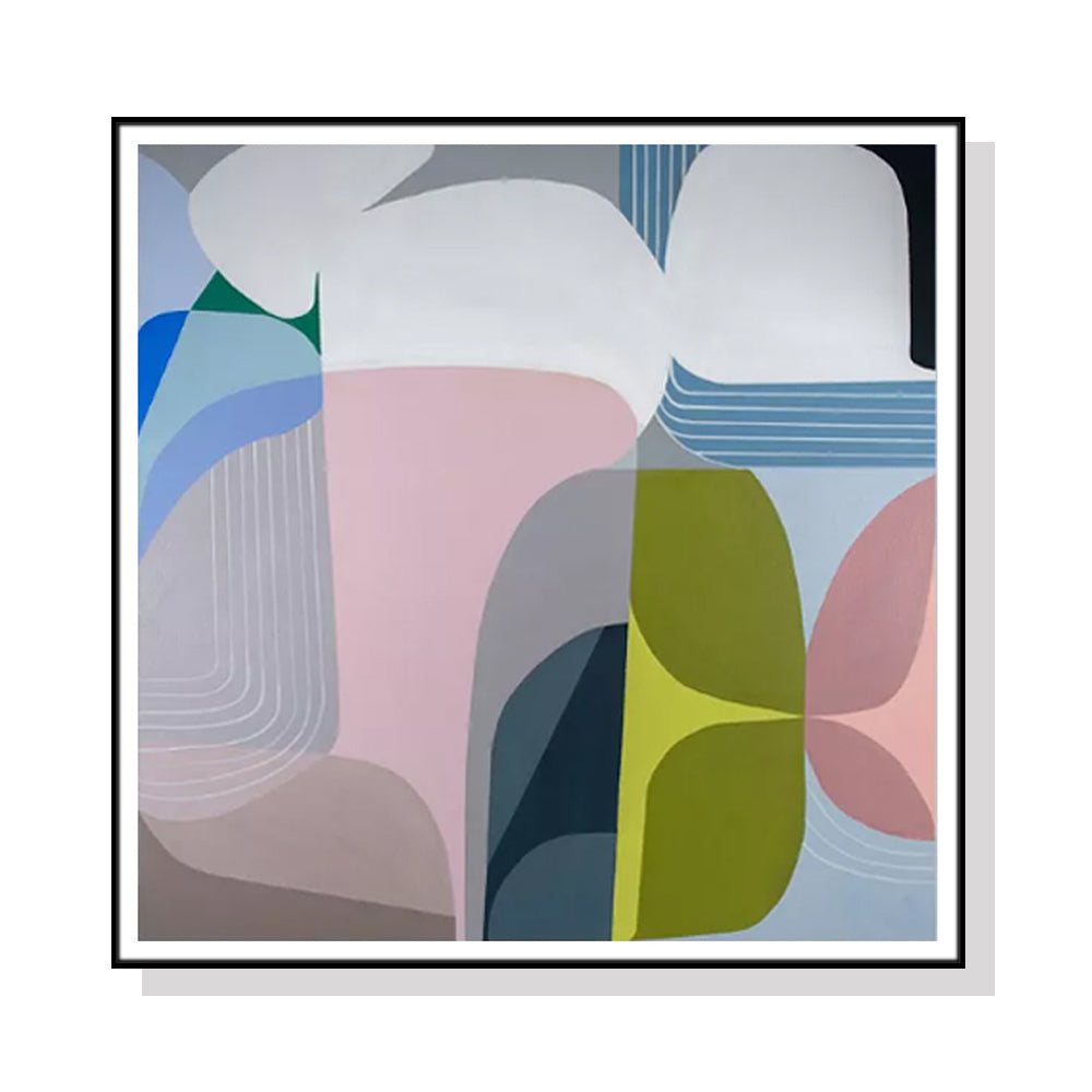 Skyways Canvas Art with Black Floating Frame - 70cm x 70cm