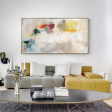 Abstract Crystal Canvas Art with Gold Frame - 40cm x 80cm - Side View