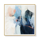 Luz I Gold Framed Canvas Art - 60cm x 60cm Premium Wall Decor