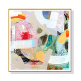 Changed My Mind IV by Aleah Koury - 50cmx50cm Canvas Art with Gold Frame