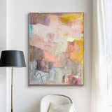 Lann II Premium Canvas Art with Gold Floating Frame 90x135 cm - Top-Down View