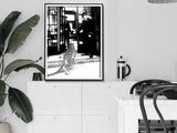 Luxury Leopard Jewelry Shop Canvas Art with Black Frame - 70cm x 100cm - Front View