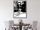Luxury Leopard Jewelry Shop Canvas Art with Black Frame - 70cm x 100cm - Top-Down View