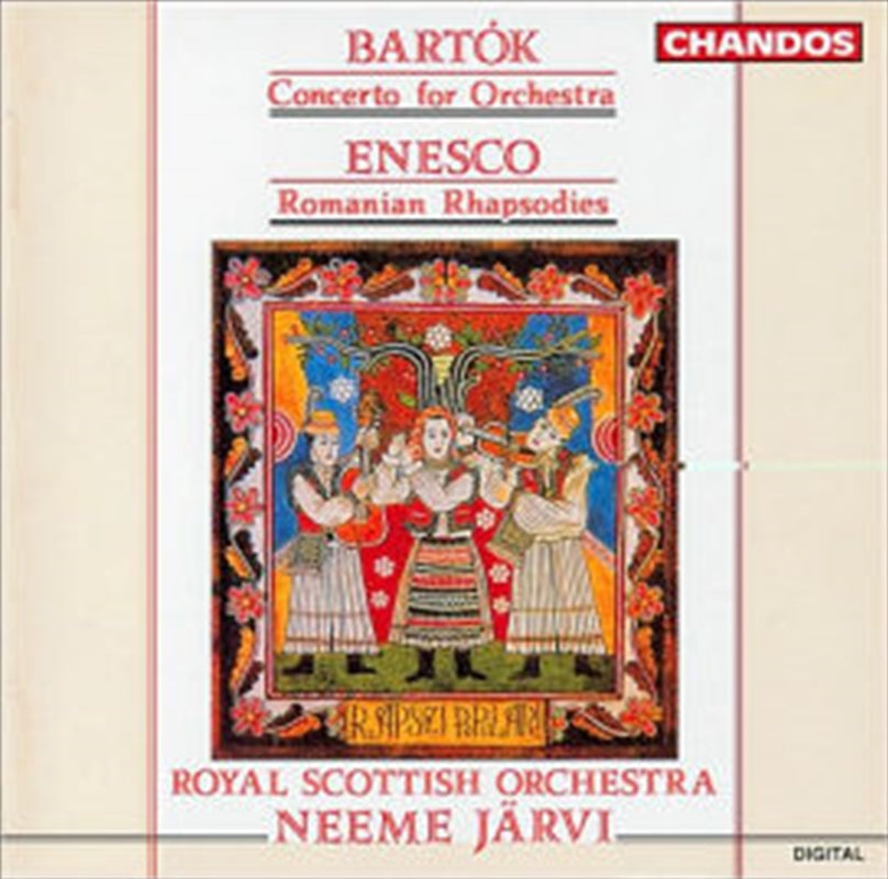 Bartok:Concerto For Orchestra - Jarvi: Rsno Cd Album