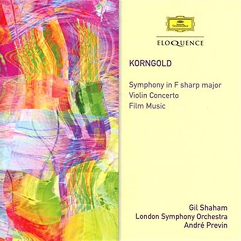 Korngold: Symphony: Violin Con - Shaham, Gil: Andre Previn Cd Album